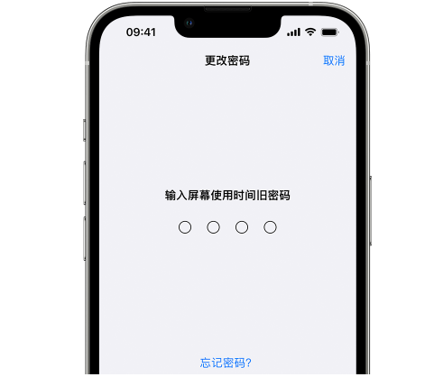 成安iPhone屏幕维修分享iPhone屏幕使用时间密码忘记了怎么办 