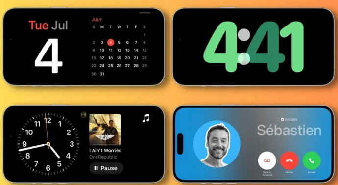成安苹果手机维修分享iOS17横屏充电待机显示有什么好处 