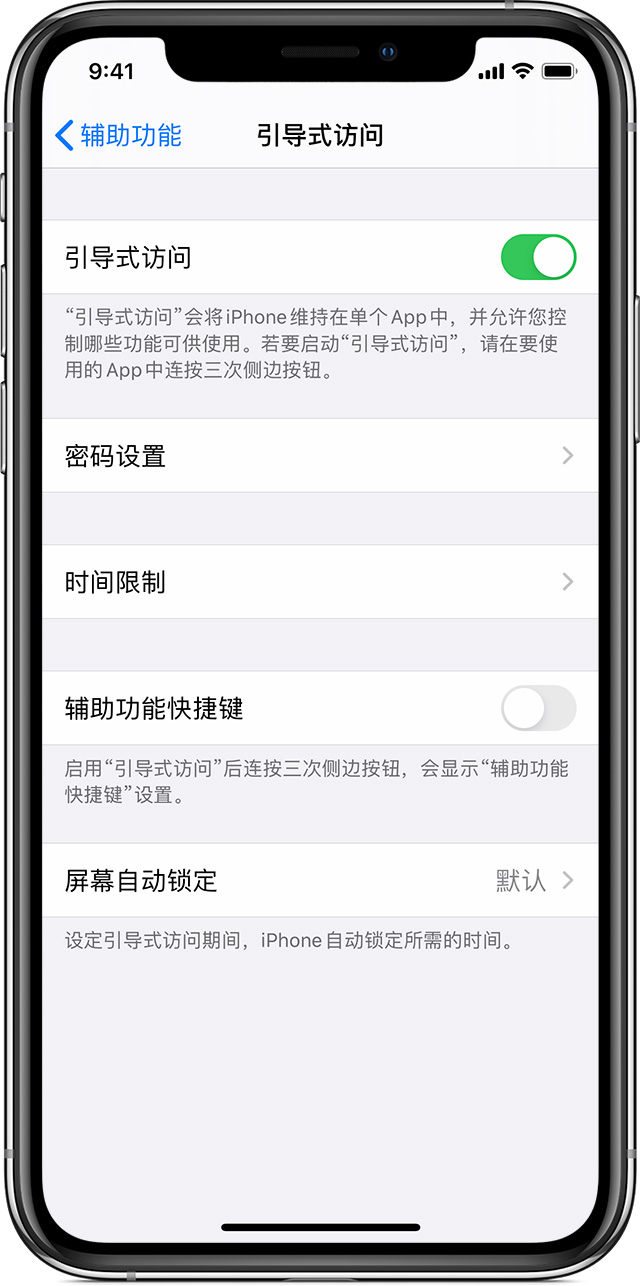 成安苹果手机维修分享如何在 iPhone 上退出引导式访问 