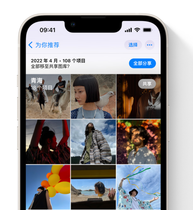 成安苹果维修网点分享在 iPhone 上使用共享图库 